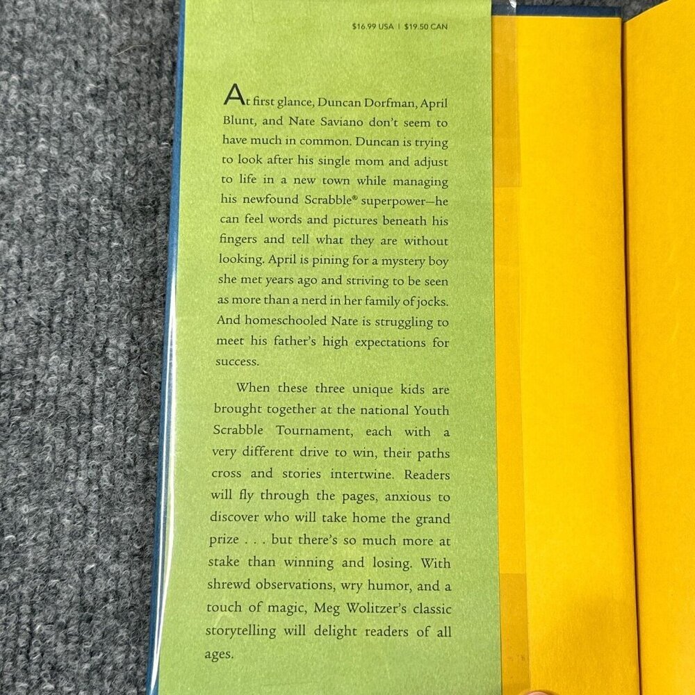 Meg Wolitzer The Finger Tips of Duncan Dorfman First Edition Hardcover Book - Picture 9 of 13